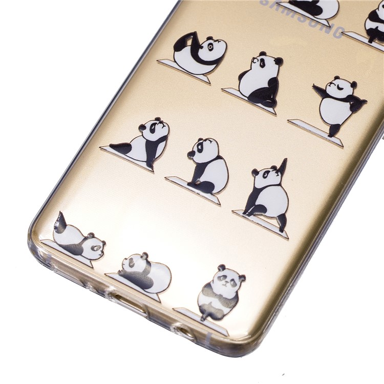 Embossed Patterned Anti-drop TPU Protective Cell Phone Cover for Samsung Galaxy S9 Plus SM-G965 - Yoga Panda-3