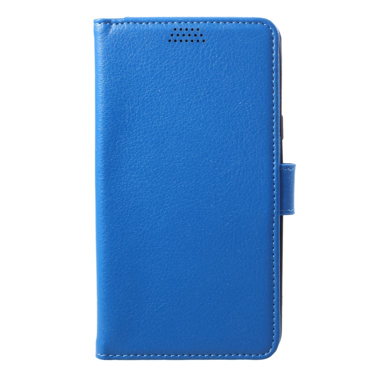 

Litchi Texture Wallet Leather Stand Cell Phone Case for Samsung Galaxy J6 (2018) - Blue
