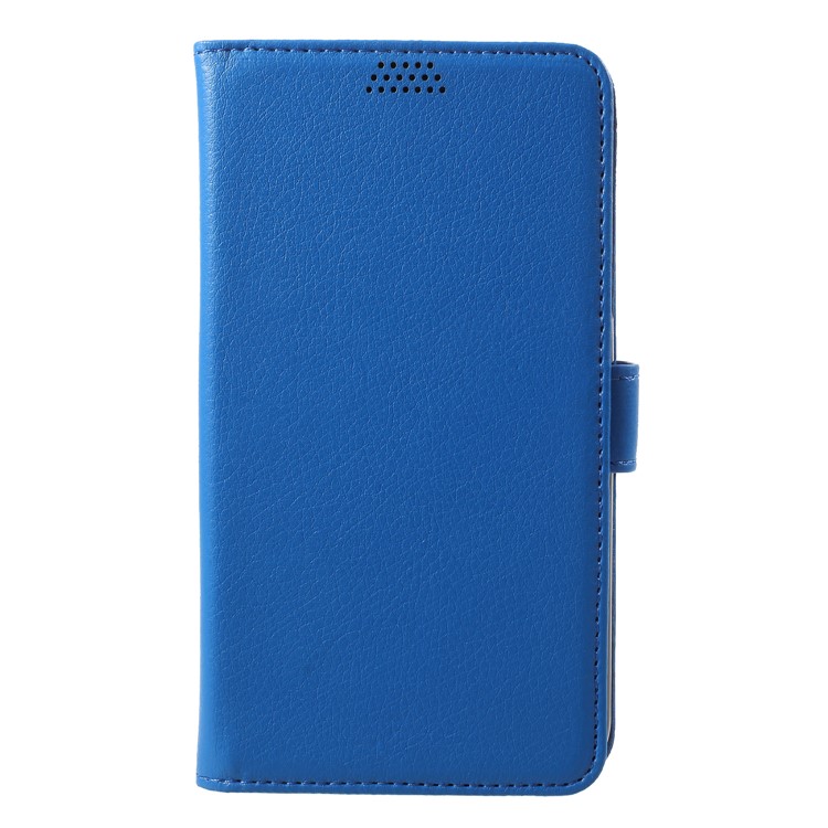 

Litchi Skin Magnetic Leather Stand Case for Samsung Galaxy A6 (2018) - Blue