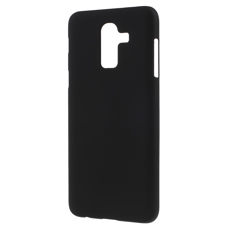 Rubberized Hard PC Case for Samsung Galaxy J8 (2018) - Black-2