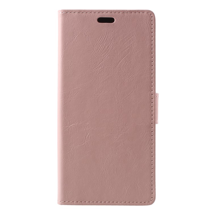 

Crazy Horse Wallet Leather Mobile Cover for Samsung Galaxy J8 (2018) - Pink