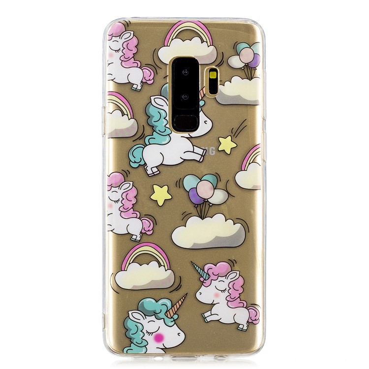 

Pattern Printing IMD TPU Soft Shell for Samsung Galaxy S9+ SM-G965 - Shy Unicorns