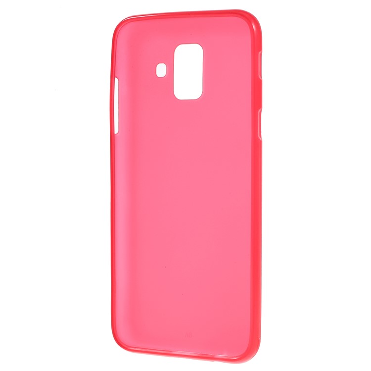 Cassa Del Telefono TPU Opaca A Doppia Faccia Per Samsung Galaxy A6 (2018) - Rosso-3