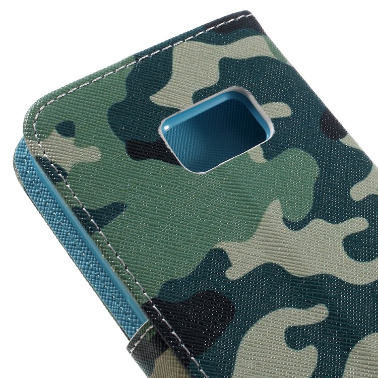 Brieftasche Ledertasche Für Samsung Galaxy S7 G930 - Tarnmuster-9