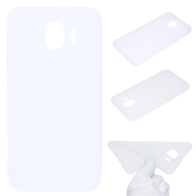 

Белый - Матовый Против Царапин Мягкий Корпус Мобильного Телефона TPU Для Samsung Galaxy J4 (2018), Galaxy J4 (2018)