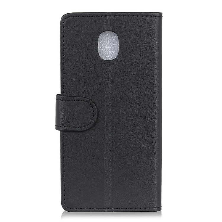 Black - Wallet Stand PU Leather Protection Mobile Phone Shell for Samsung Galaxy J3 (2018) J337-3