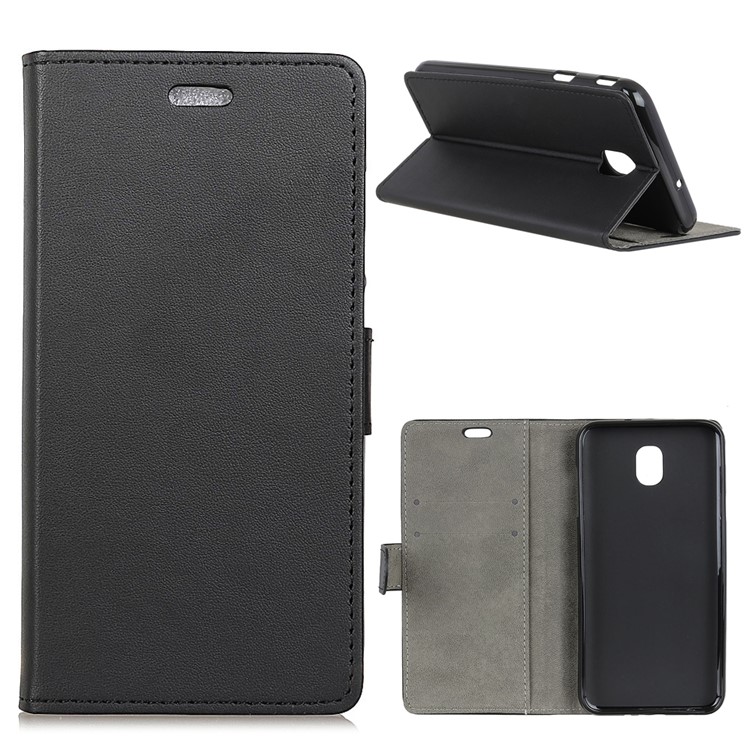 

Folio Flip PU Leather Magnetic Wallet Cell Phone Cover for Samsung Galaxy J7 (2018) J737 - Black
