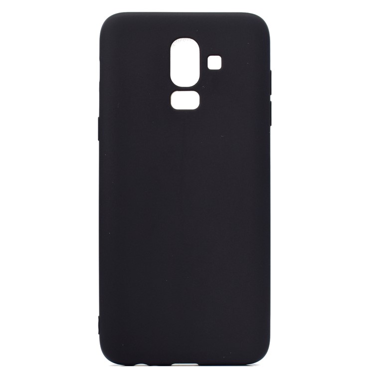 Solid Color Matte Soft TPU Phone Case for Samsung Galaxy J8 (2018) - Black-2