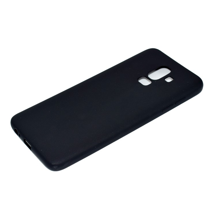 Solid Color Matte Soft TPU Phone Case for Samsung Galaxy J8 (2018) - Black-3