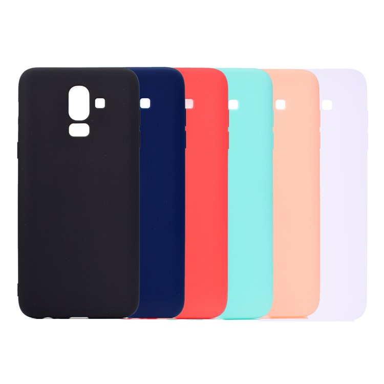 Solid Color Matte Soft TPU Phone Case for Samsung Galaxy J8 (2018) - Black-7