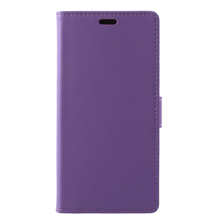 

For Samsung Galaxy J8 (2018) Flip PU Leather Stand Wallet Mobile Phone Protection Case - Purple