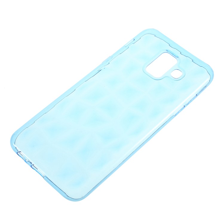 

3D Алмаз Текстуры Мягкий PU Задний Чехол Для Samsung Galaxy A6 (2018) - Синий, Galaxy A6 (2018)