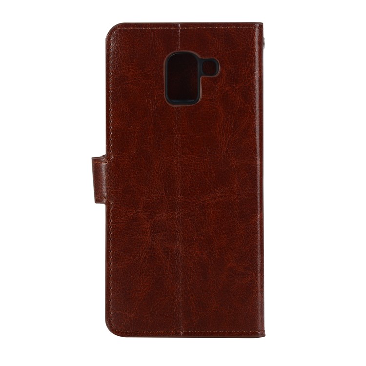 

Crazy Horse Wallet Leather Shell Case for Samsung Galaxy J6 (2018) - Brown, Galaxy J6 (2018)