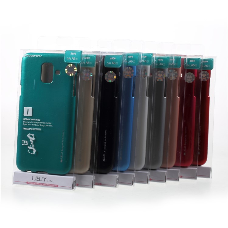 MERCURY GOOSPERY i JELLY TPU Phone Case for Samsung Galaxy A6 (2018) - Red-4