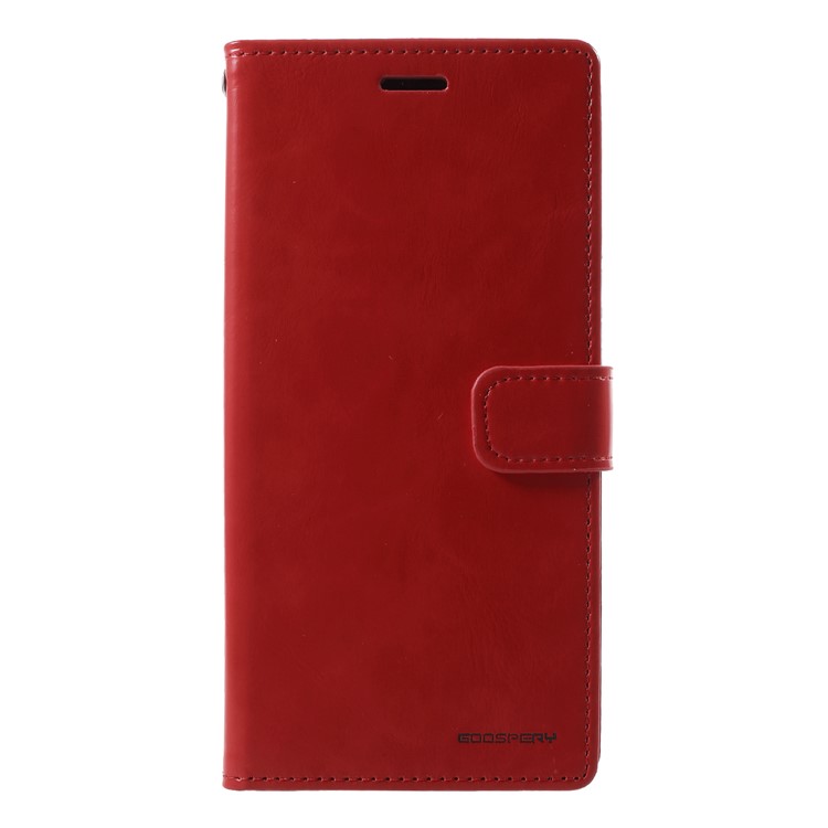 MERCURY GOOSPERY Blue Moon Wallet Leather Case for Samsung Galaxy A6+ (2018) / A9 Star Lite - Red-3