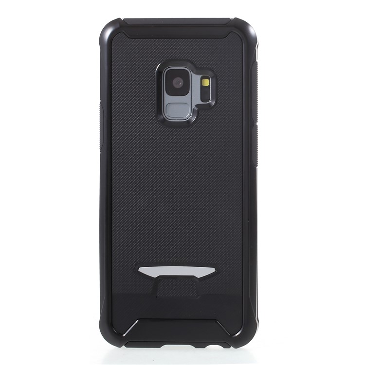 

Броня PC + TPU Гибридная Задняя Крышка Отпечатка Пальца Для Галактики Samsung S9 G960 - Черный