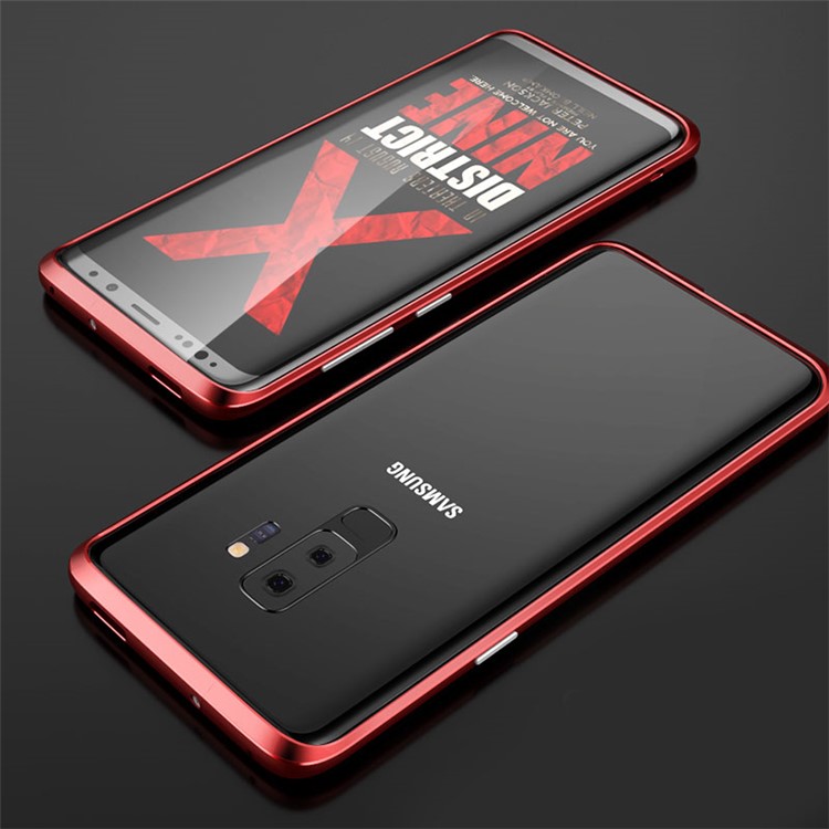 

For Samsung Galaxy S9 Plus SM-G965 Screw Lock Aluminium Alloy Bumper Cover - Red, Galaxy S9+