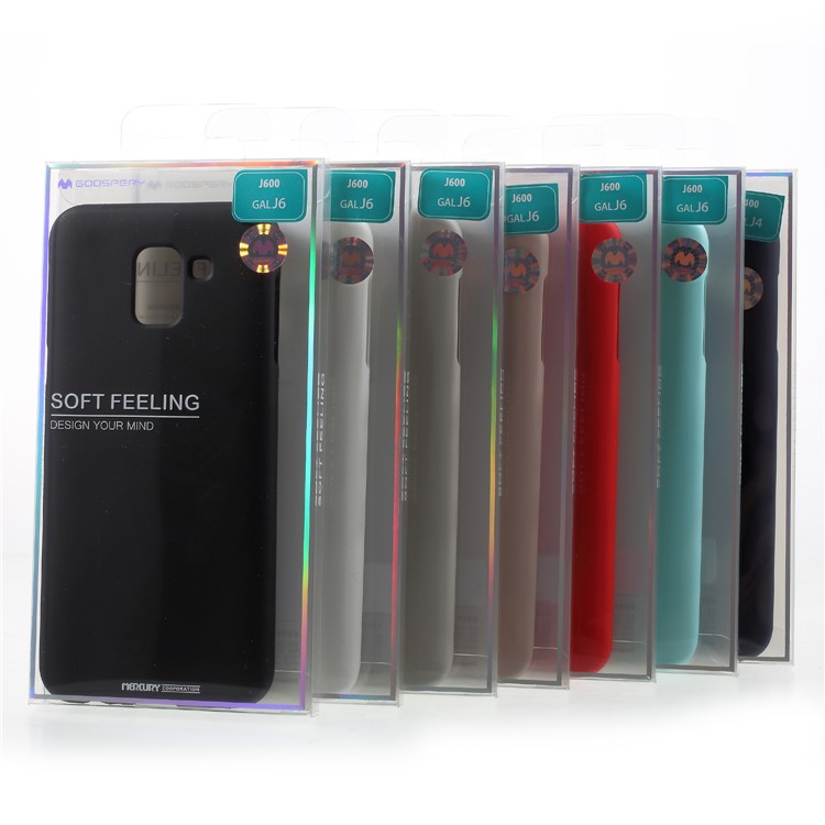 MERCURY GOOSPERY Matte Skin TPU Phone Cover for Samsung Galaxy J6 (2018) - Red-4