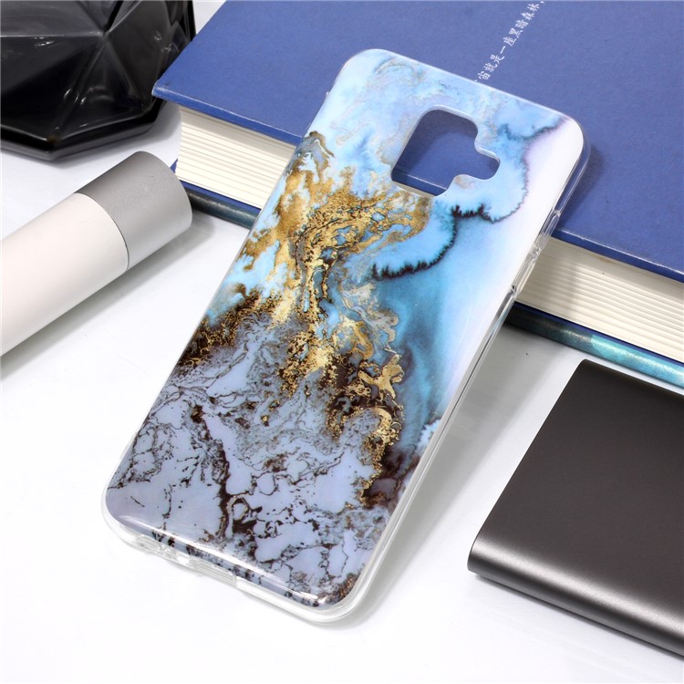 Pattern Printing IMD TPU Back Cover Protector for Samsung Galaxy A6 (2018) - Lava Pattern-1
