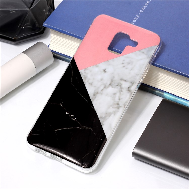 IMD Modelado Caixa De Proteção Móvel TPU Para Samsung Galaxy J6 (2018) - Teste Padrão De Mármore De Emenda-1