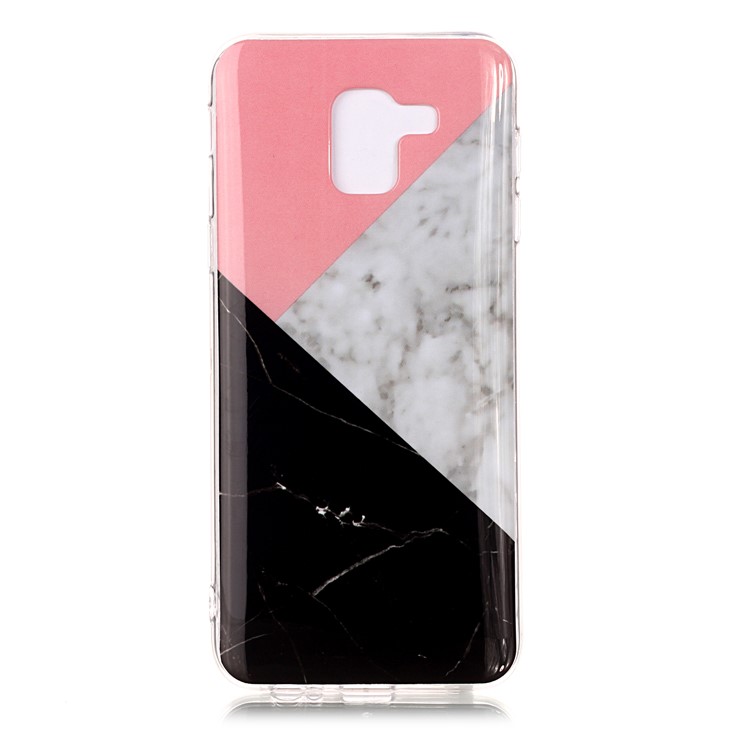 IMD Modelado Caixa De Proteção Móvel TPU Para Samsung Galaxy J6 (2018) - Teste Padrão De Mármore De Emenda-2