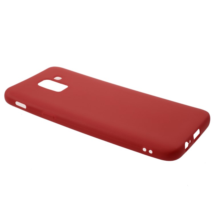 100Pcs/Set Matte Soft TPU Protector Case for Samsung Galaxy J6 (2018) - Red-2