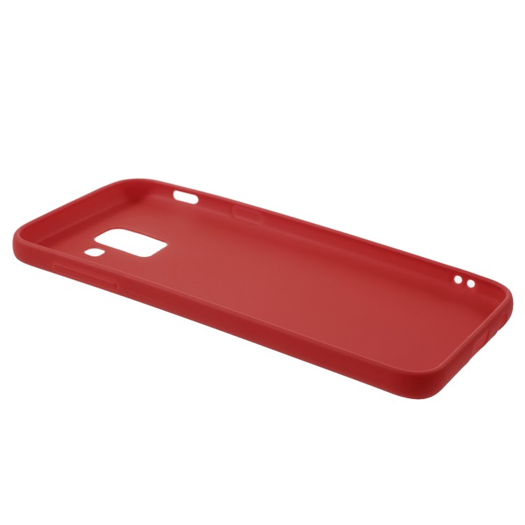 100Pcs/Set Matte Soft TPU Protector Case for Samsung Galaxy J6 (2018) - Red-3