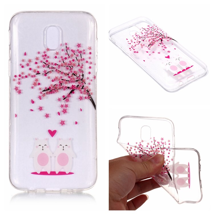 

Pattern Printing IMD TPU Case for Samsung Galaxy J5 (2017) EU Version / J5 Pro (2017) - Cute Animals and Flower