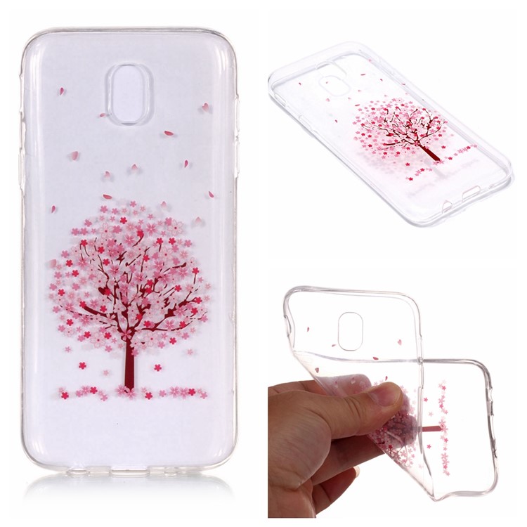 

Pattern Printing IMD TPU Cellphone Cover for Samsung Galaxy J5 (2017) EU Version / J5 Pro (2017) - Pink Flower Tree