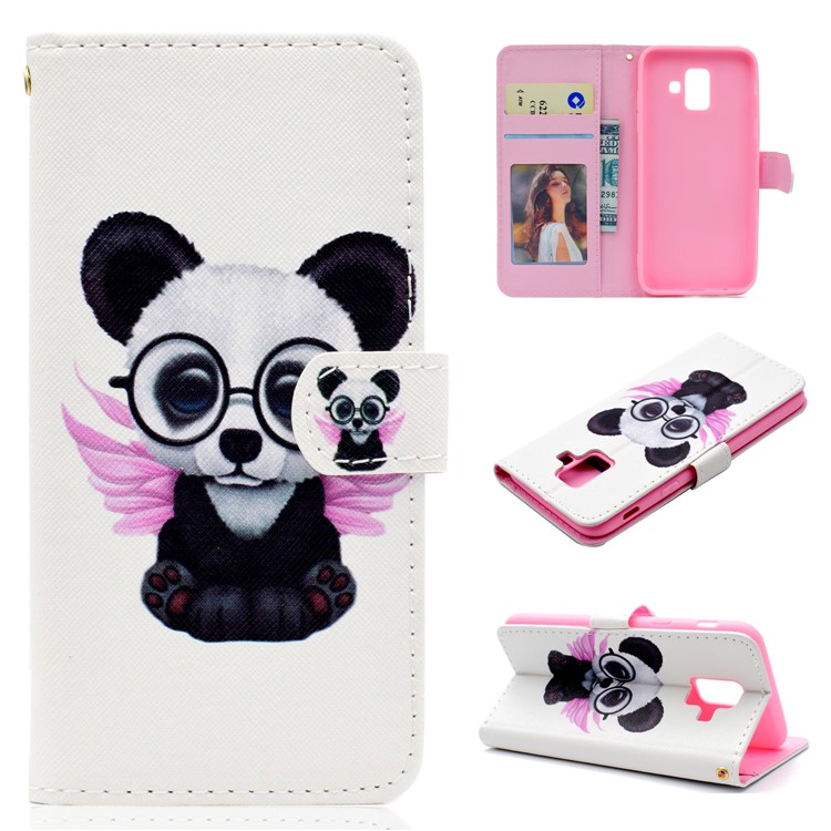 

Pattern Printing Magnetic Leather Wallet Case for Samsung Galaxy A6 (2018) - Cartoon Pattern, Galaxy A6 (2018)