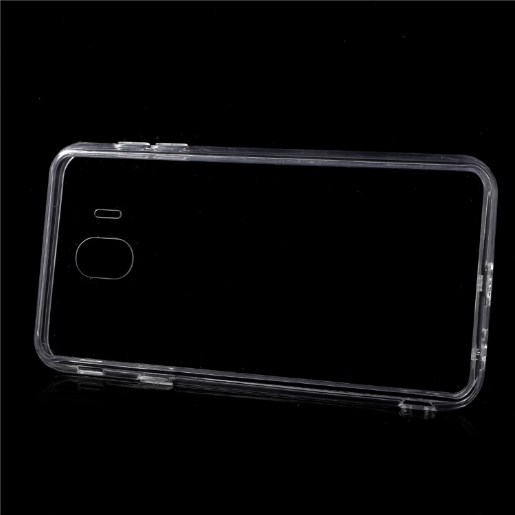 Crystal Clear Acrylic+ TPU Hybrid Back Case for Samsung Galaxy J4 (2018) - Transparent-2