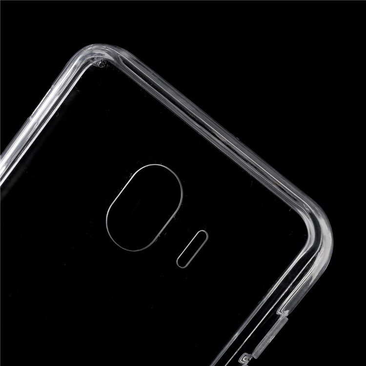 Crystal Clear Acrylic+ TPU Hybrid Back Case for Samsung Galaxy J4 (2018) - Transparent-4