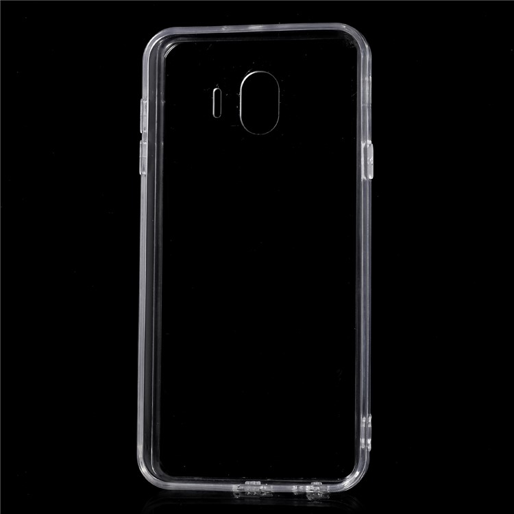Crystal Clear Acrylic+ TPU Hybrid Back Case for Samsung Galaxy J4 (2018) - Transparent-5