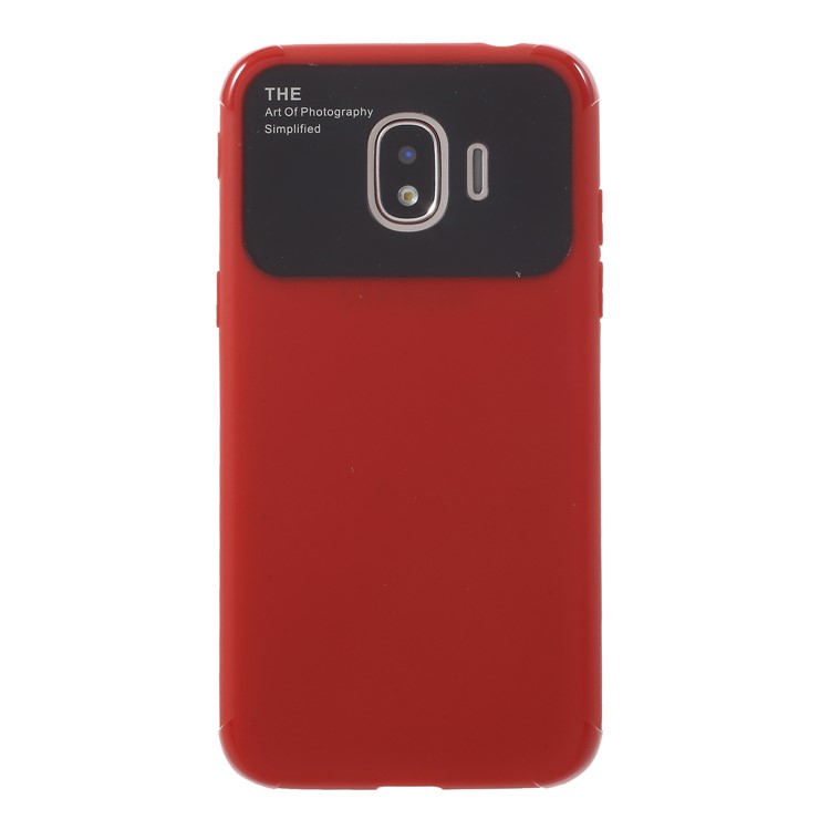 Drop-proof PC TPU Hybrid Cell Phone Case for Samsung Galaxy J2 Pro 2018 - Red-2