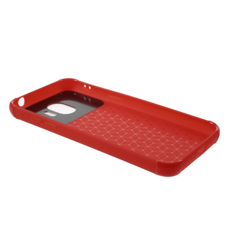 Drop-proof PC TPU Hybrid Cell Phone Case for Samsung Galaxy J2 Pro 2018 - Red-4
