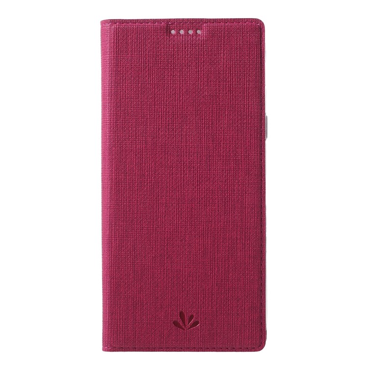 VILI DMX Cross Texture Card Holder Leather Stand Case for Samsung Galaxy A6 (2018) - Rose-3