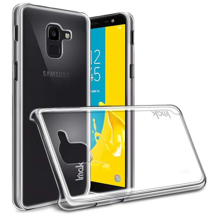 

IMAK Crystal Case II Scratch-resistant PC Case + Protector Film for Samsung Galaxy J6 (2018) J600F J600G