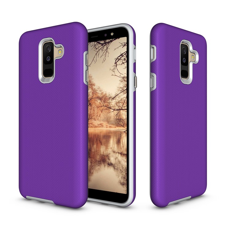 

Антискользящий Гибридный PC + TPU Бронзовый Аксессуар Для Галактики Samsung A6 + (2018) / A9 Star Lite - Пурпурный, Galaxy A6+ (2018)
