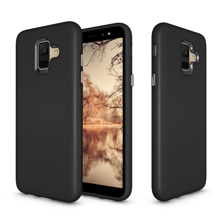 

Для Samsung Galaxy A6 (2018) Противоскользящий Гибридный PC + TPU Доспех Для Переноски - Черный, Galaxy A6 (2018)