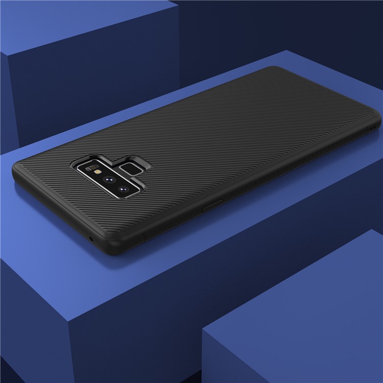 Twill Texture Silicone Phone Case for Samsung Galaxy Note9 - Black-6