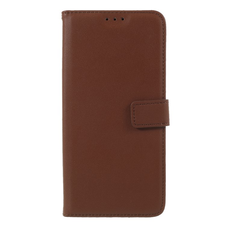 

Wallet Leather Stand Phone Accessory Case for Samsung Galaxy J8 (2018) - Brown, Galaxy J8 (2018)