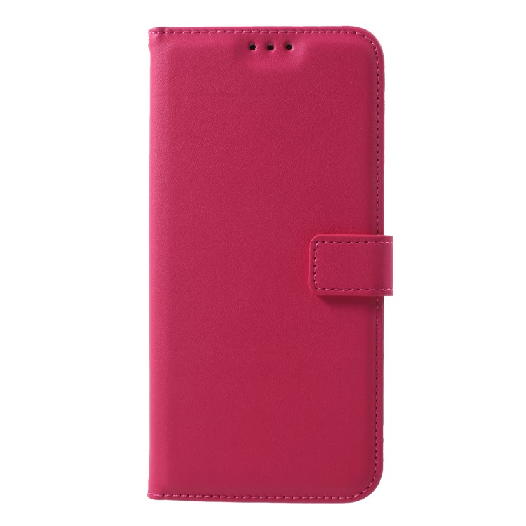 Wallet Magnetic Leather Protection Cover for Samsung Galaxy A6 Plus (2018) / A9 Star Lite with Strap - Rose-3