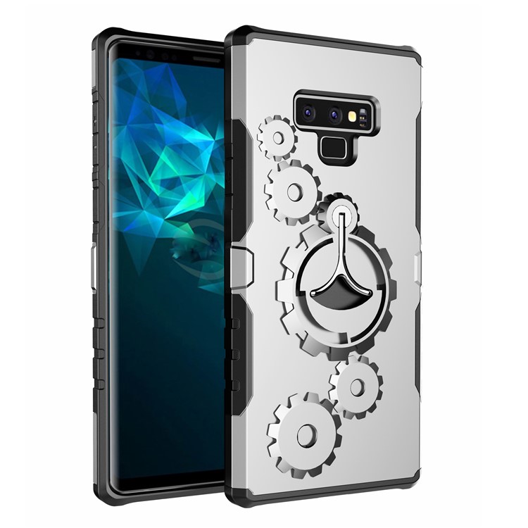 

Cool Gear PC+TPU Hybrid Kickstand Shell for Samsung Galaxy Note 9 - Silver, Galaxy Note9