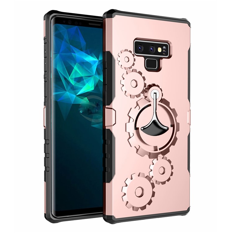 

Прохладный Шестерня PC + TPU Гибридный Подставка Для Чехлов Чехол Для Samsung Galaxy Note9 - Розовое Золото, Galaxy Note9