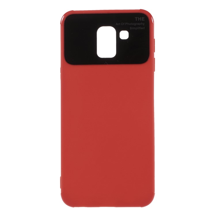 Drop Resistance PC TPU Hybrid Mobile Shell for Samsung Galaxy A6 (2018) - Red-1