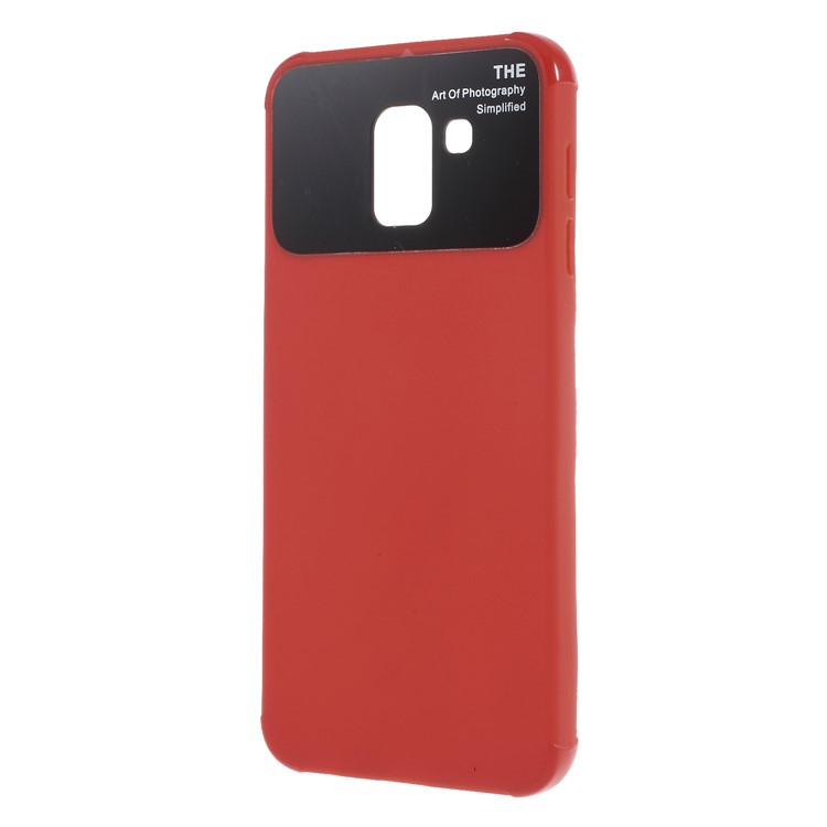 Drop Resistance PC TPU Hybrid Mobile Shell for Samsung Galaxy A6 (2018) - Red-2
