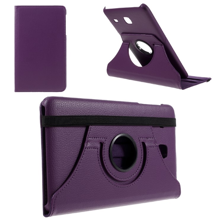 

Rotary Stand Leather Flip Case for Samsung Galaxy Tab E 8.0 T377 - Purple