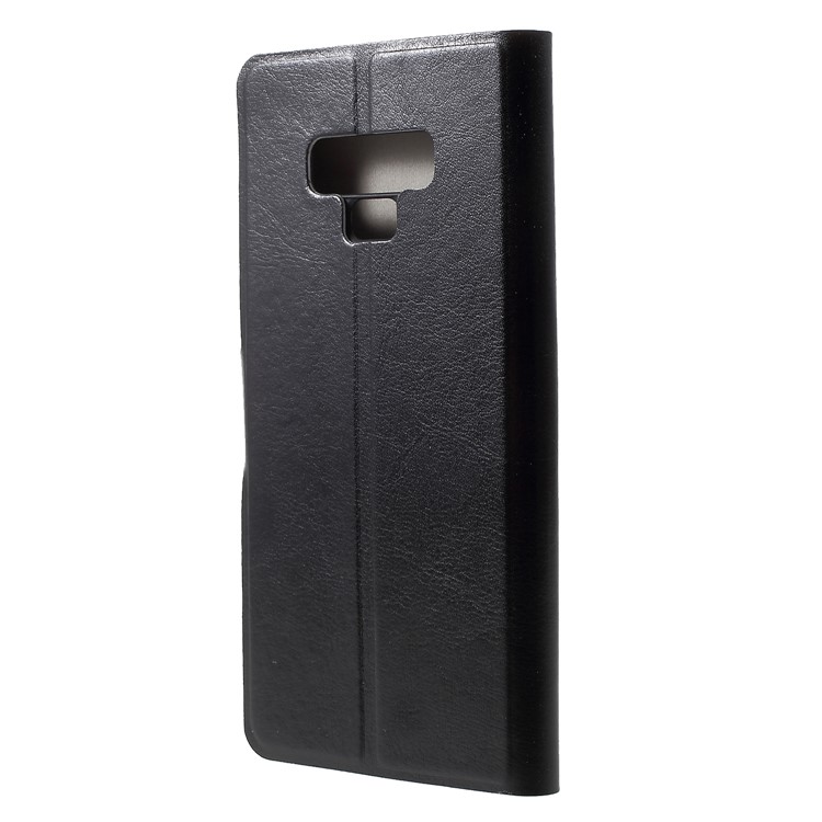 Crazy Horse Texture Card Holder Leather Case with Stand for Samsung Galaxy Note9 - Black-2