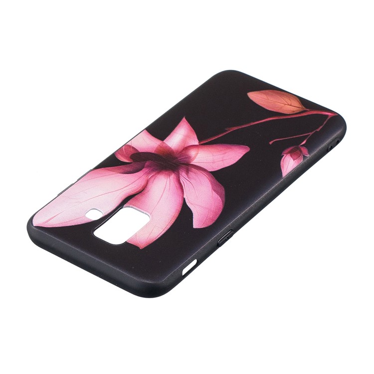 Caso De Gel TPU Macio Padrão De Relevo Para Samsung Galaxy A6 (2018) - Linda Flor-6