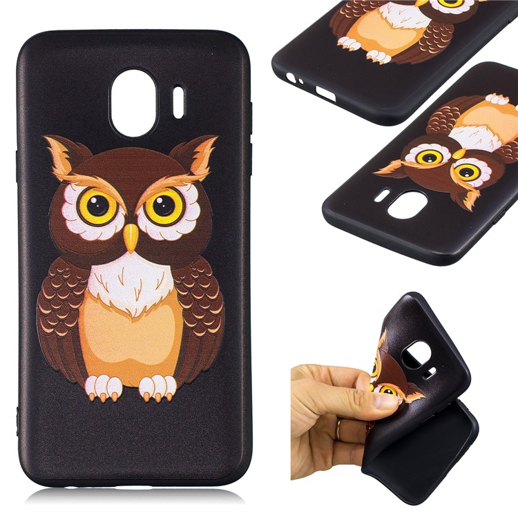 

Тиснение С Рисунком Крышки Корпуса TPU Для Галактики Samsung J4 (2018) - Крутая Сова